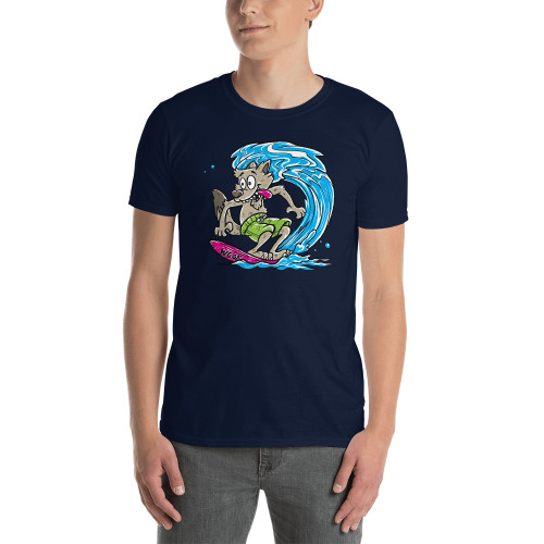Surfing Werewolf Short-Sleeve Unisex T-Shirt