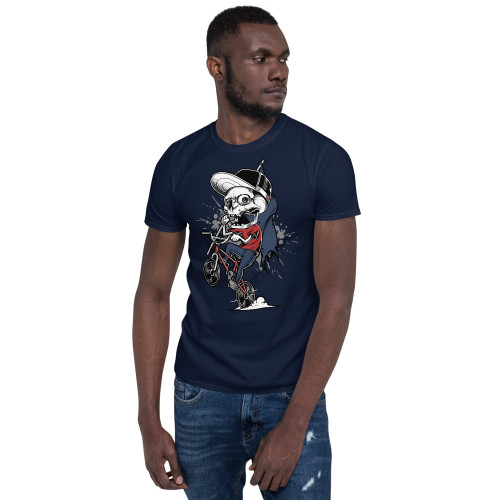 Biking Skeleton Short-Sleeve Unisex T-Shirt