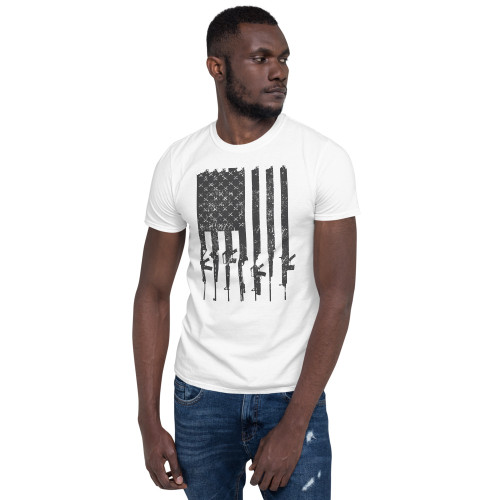Rifle Flag Short-Sleeve Unisex T-Shirt