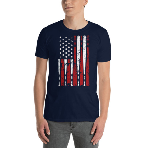 Baseball Flag Short-Sleeve Unisex T-Shirt