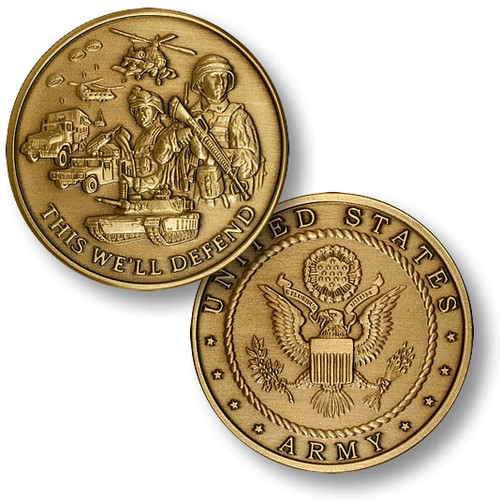 Army Theme Challenge Coin
