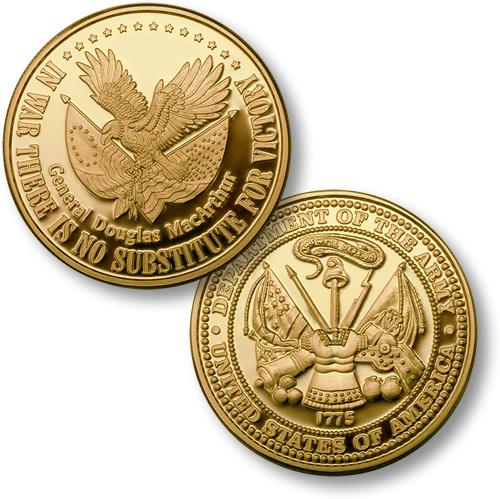 No Substitute For Victory MerlinGold® (39mm) Challenge Coin