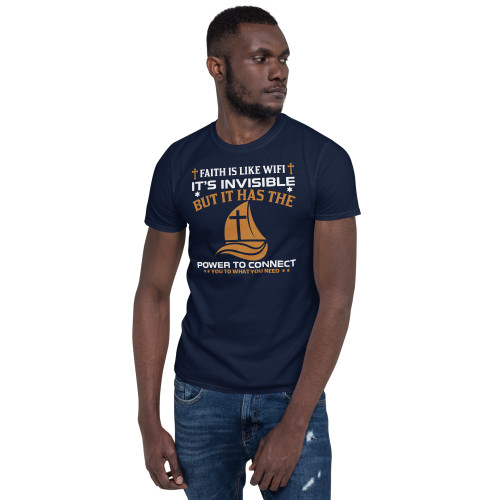 Faith is Like Wifi (Option 2) Short-Sleeve Unisex T-Shirt