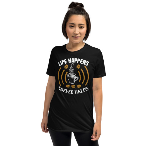 Coffee Helps Short-Sleeve Unisex T-Shirt