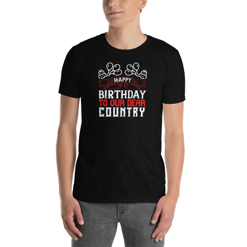 Happy Birthday Dear Country Short-Sleeve Unisex T-Shirt