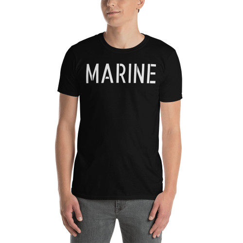 Marine (Text) Short-Sleeve Unisex T-Shirt