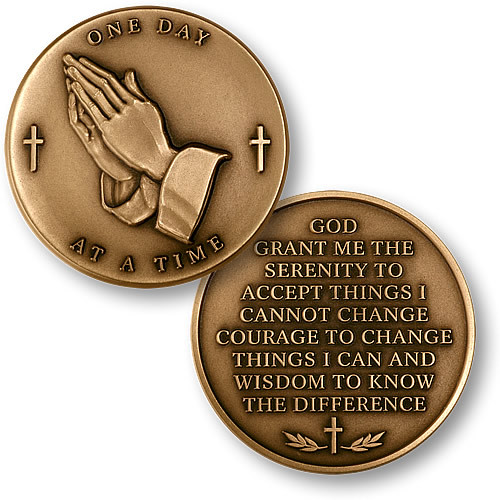 Serenity Prayer Challenge Coin