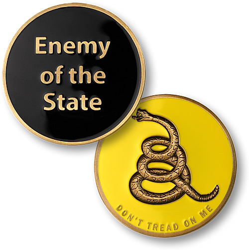 Enemy of the State "Don't Tread On Me" Challenge Coin