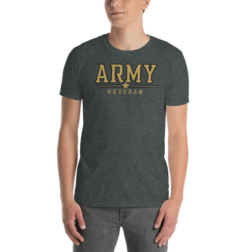 Army Veteran (Gold Design Option 2) Short-Sleeve Unisex T-Shirt