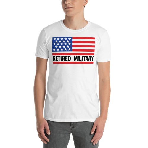 Retired Military (Flag) Short-Sleeve Unisex T-Shirt