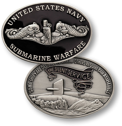 Navy Submarine Warfare - Enlisted Challenge Coin
