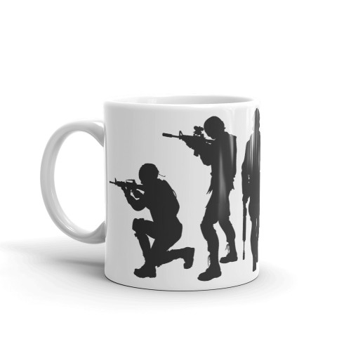 War Silhouette Mug