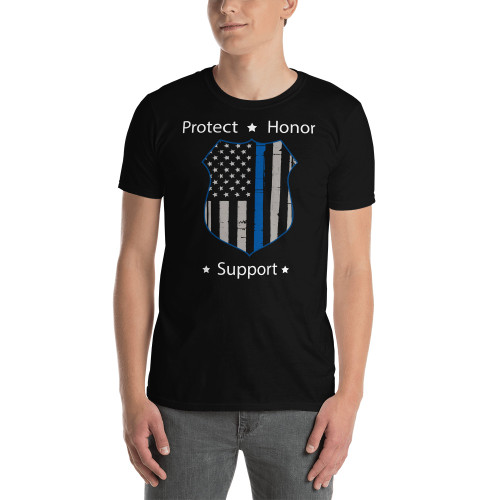 Protect Honor Support (Police) Short-Sleeve Unisex T-Shirt