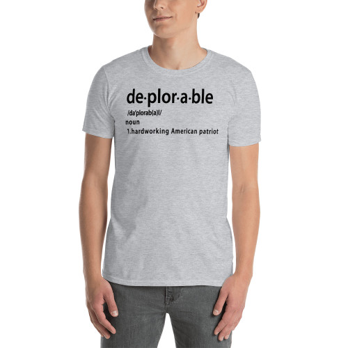 Deplorable Definition (Black Text) Short-Sleeve Unisex T-Shirt
