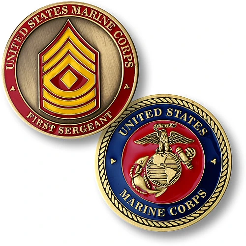 U.S. Marines First Sergeant Challenge Coin