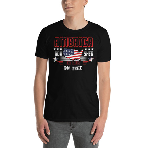 America God Shed His Grace On Me Short-Sleeve Unisex T-Shirt