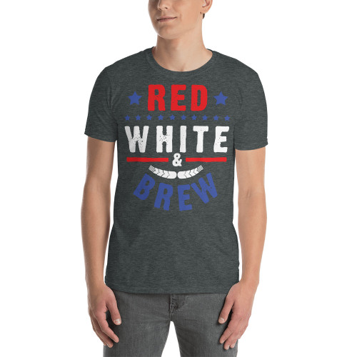 Red White and Brew (Option 1) Short-Sleeve Unisex T-Shirt