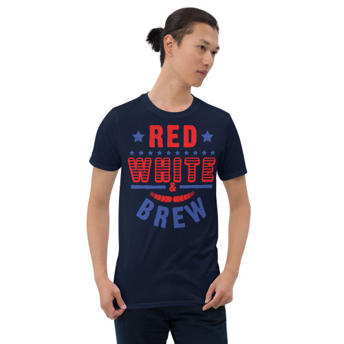 Red White and Brew (Option 2) Short-Sleeve Unisex T-Shirt