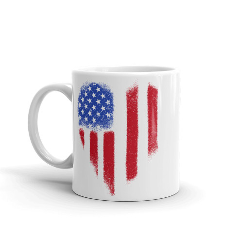 Heart Shaped Flag Mug