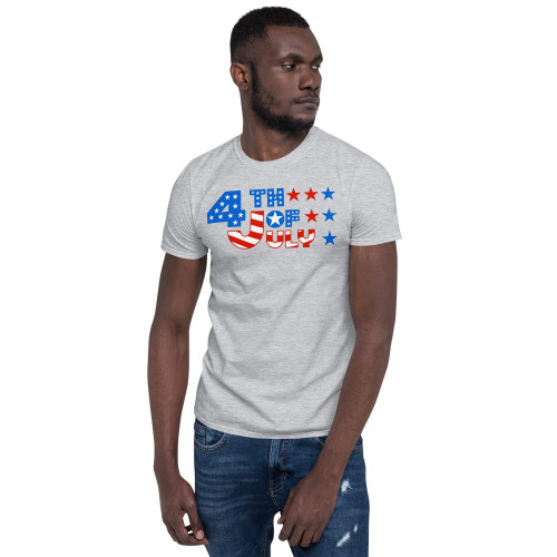 4th of July Stars Short-Sleeve Unisex T-Shirt