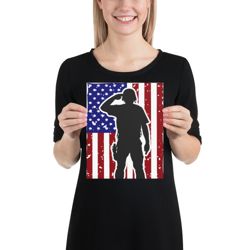 Salute the Flag Poster
