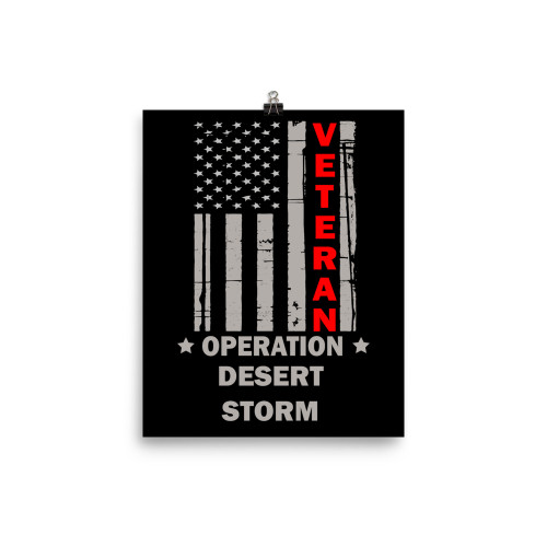 Operation Desert Storm Veteran Poster