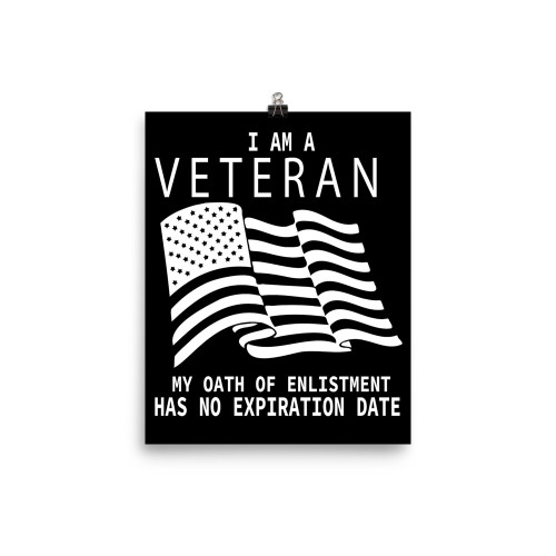 I am a Veteran (Oath) Poster