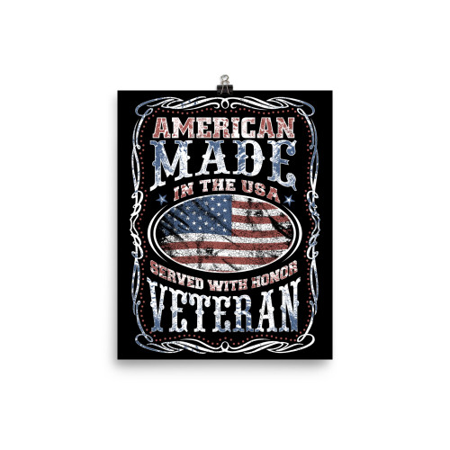 Made in the USA Served with Honor Poster