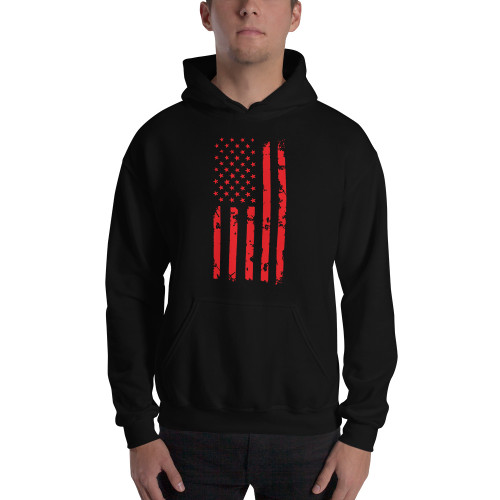 Draped US Flag Unisex Hoodie