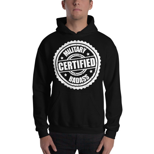 Military Certified Badass Unisex Hoodie