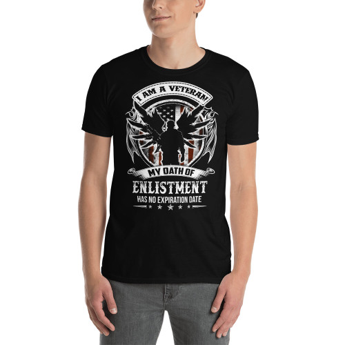 Veteran (Oath No Expiration) (Angel version) Short-Sleeve Unisex T-Shirt