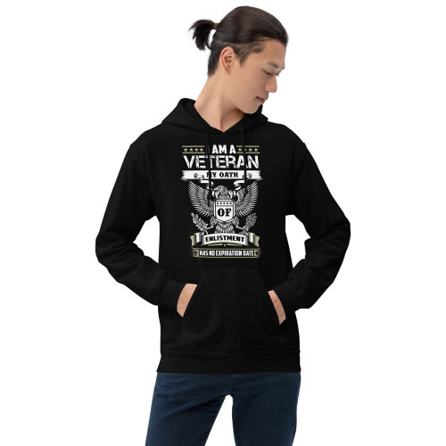 Veteran (Oath No Expiration) (Eagle version 3) Unisex Hoodie