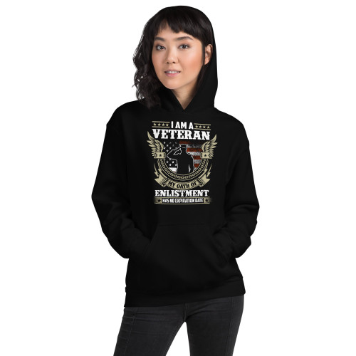 I Am a Veteran (No Expiration) (Option 5) Unisex Hoodie