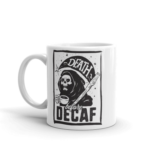 Death Before Decaf Reaper Mug
