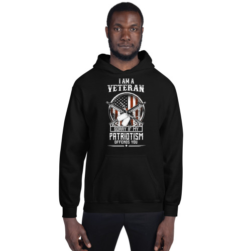 Sorry if my Patriotism Offends You (Veteran) Unisex Hoodie