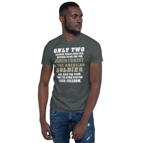 Only Two Defining Forces (Text) Short-Sleeve Unisex T-Shirt