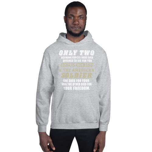 Only Two Defining Forces (Text) Unisex Hoodie
