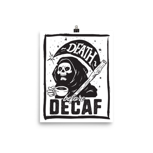 Death Before Decaf Poster
