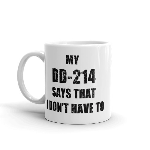 My DD-214 Says That I Don't Have To Mug