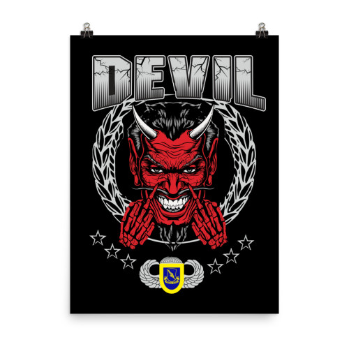 504 Devil Design Poster
