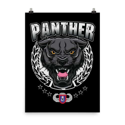 505 Panther Design Poster
