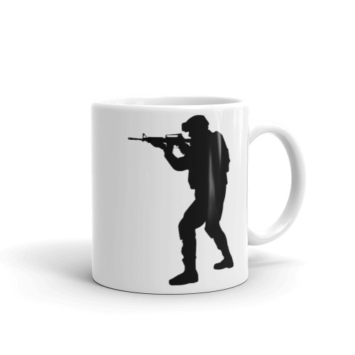Silhouette Soldier Mug