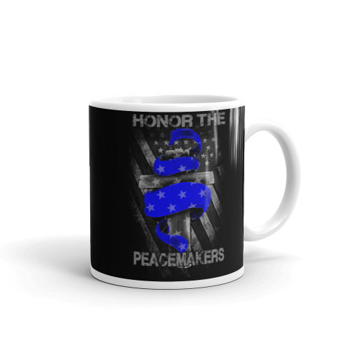 Honor the Peacemakers (Police Blue Line) Mug