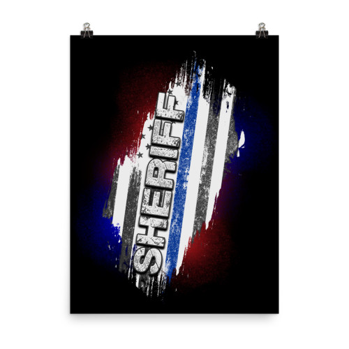 Sheriff (Police Blue Line) Poster