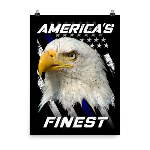 America's Finest (Police Blue Line) Poster