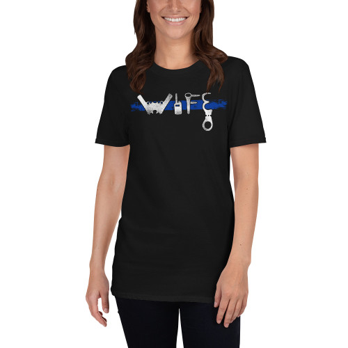 Wife (Police Blue Line) Short-Sleeve Unisex T-Shirt