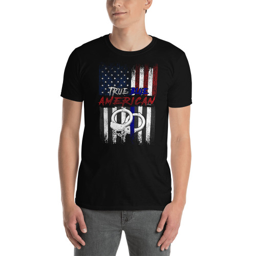 True Blue American (Police Blue Line) Short-Sleeve Unisex T-Shirt