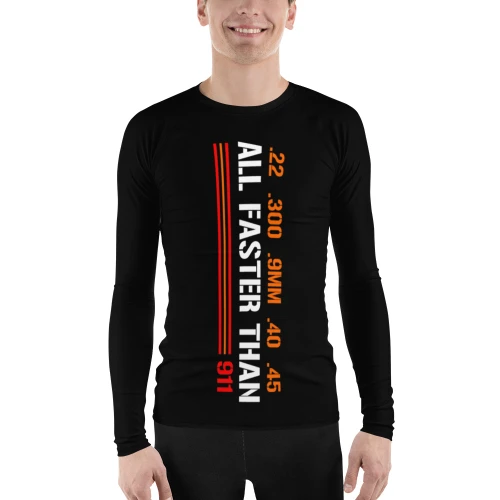 All Better Than 911 Men's Rash Guard