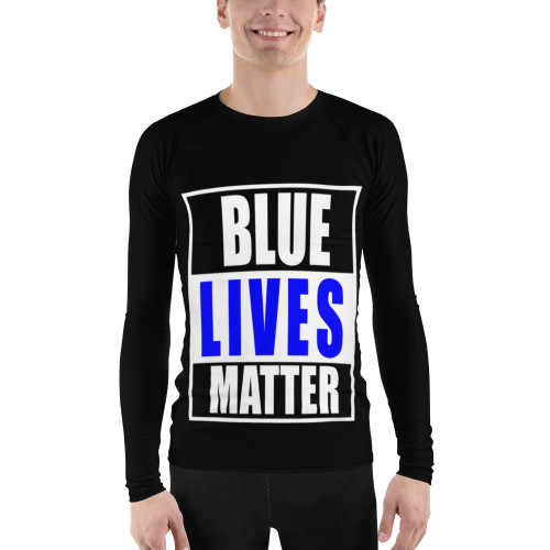 Blue Lives Matter Men's Rash Guard