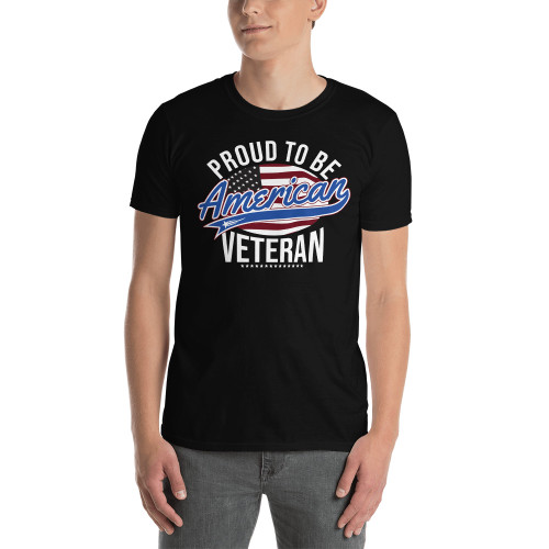 Proud to be American Veteran Short-Sleeve Unisex T-Shirt (Option 2)